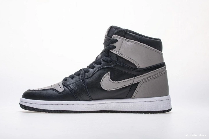 OG 555088-013 Shadow High Black Retro 1 Gray  Jordan Air 1001